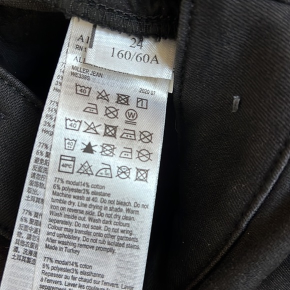 NWT All Saints Miller Jean SZ 24 - Picture 3 of 6